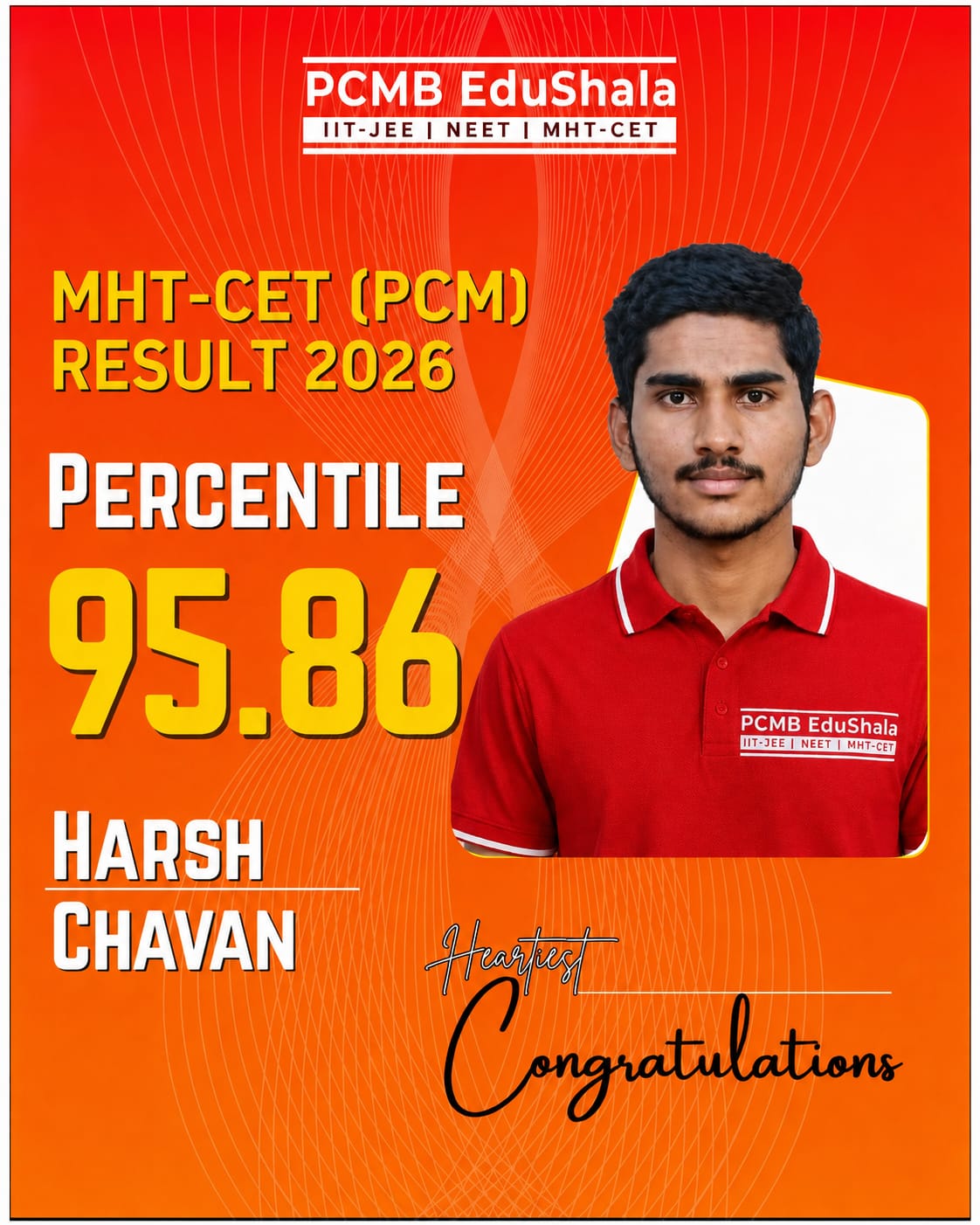 Harsh Chavan MHT CET PCM 2026