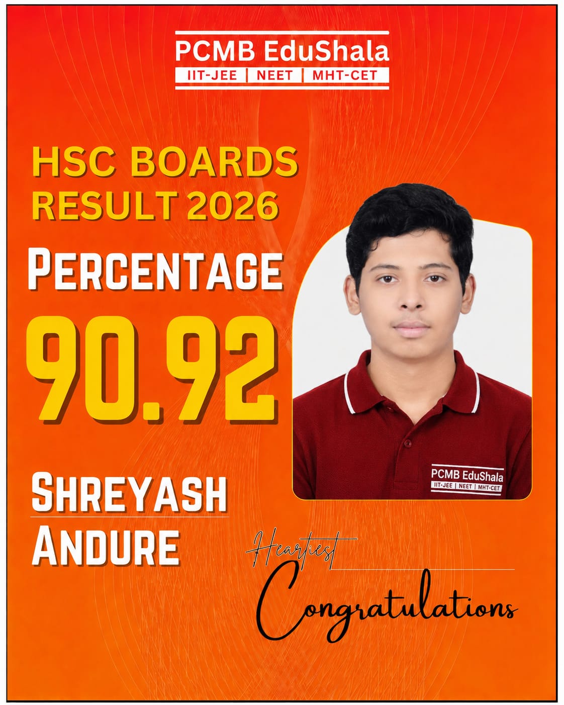 Shreyash Andure HSC Boards 2026